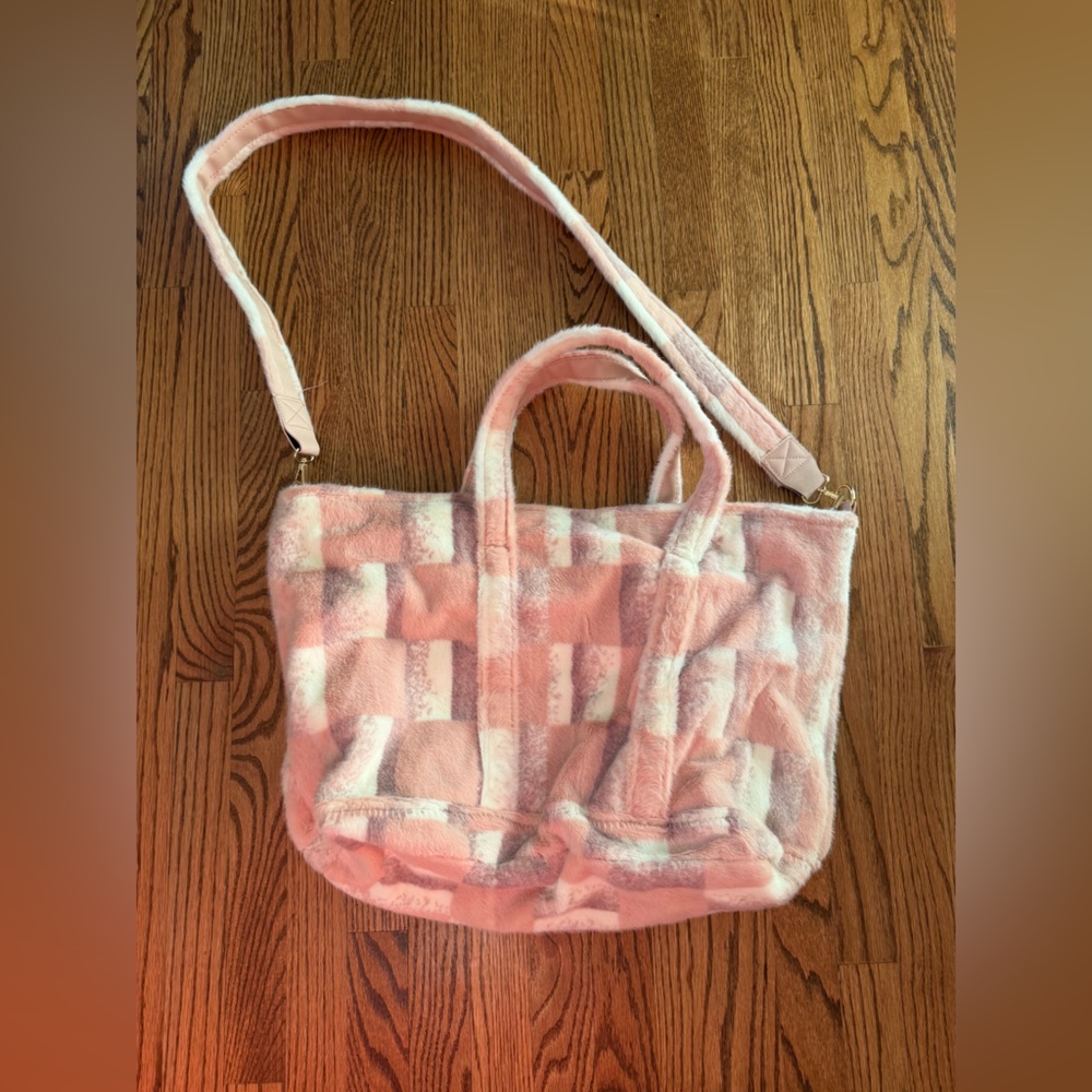 Katydid Soft Pink Woven Shoulder Bag
